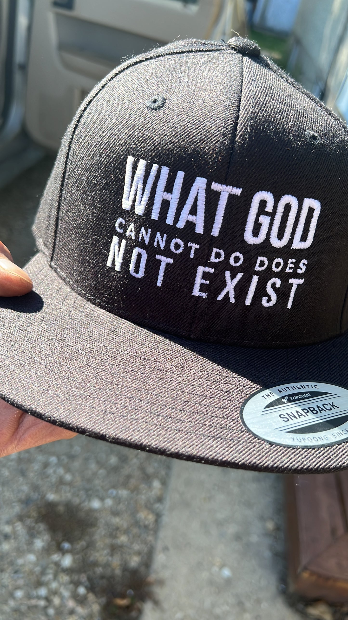 What God Cannot Do Does Not Exist Premium Snapback