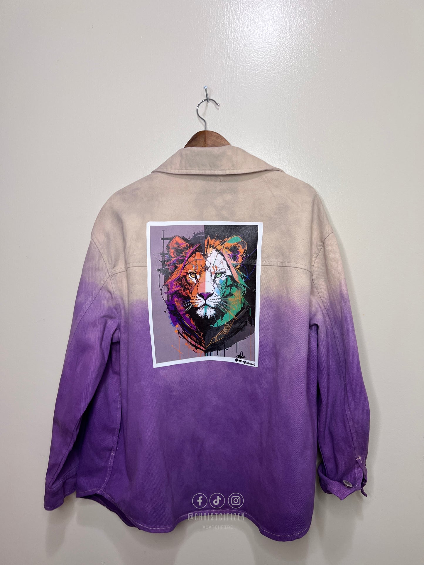 Lion of Tribe of Judah Ombre Jacket